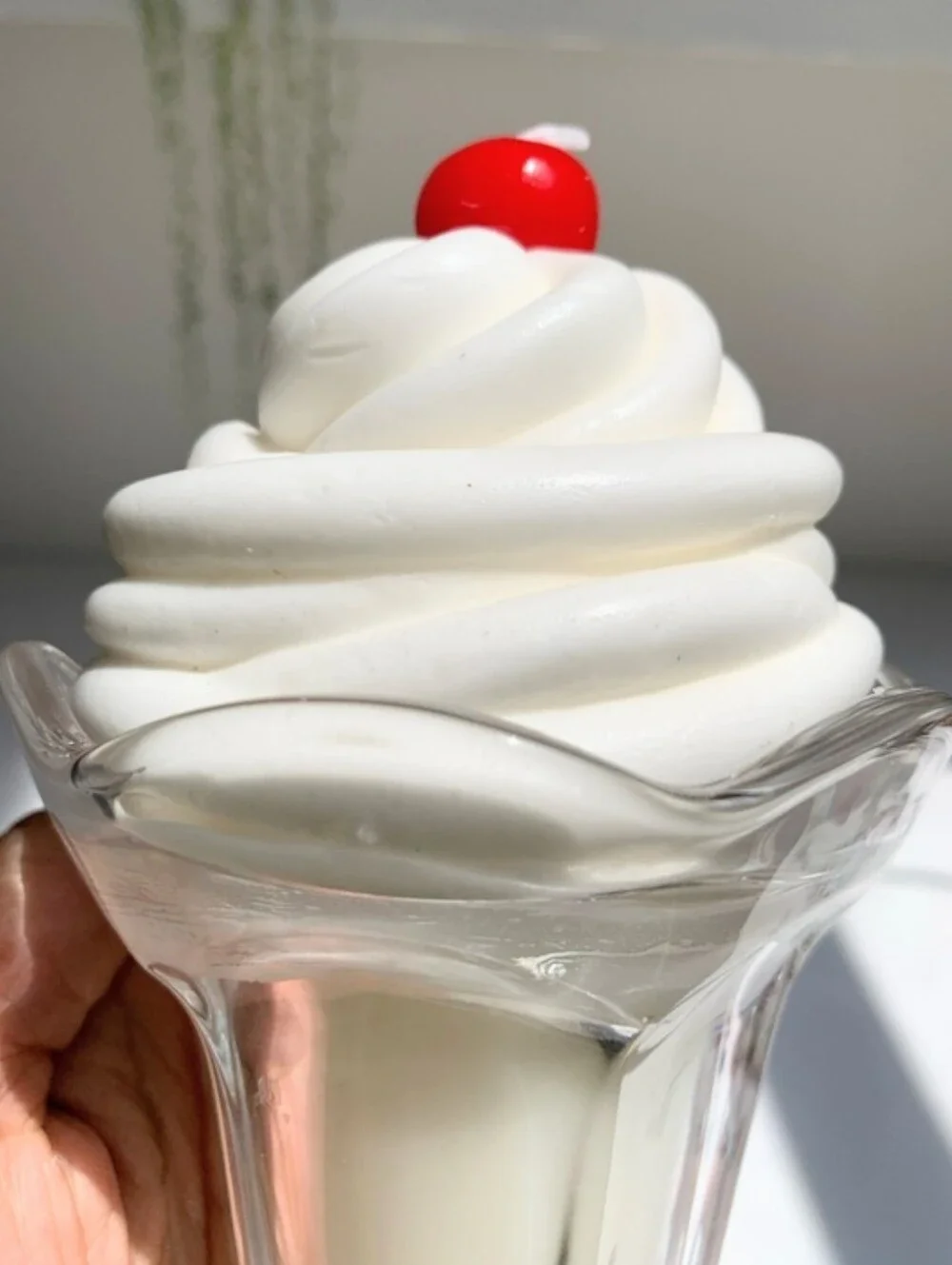 Vanilla Ice Cream Sunday Scented Candle Kidcore Nostalgia Retro Realistic